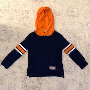 Gap kids navy and orange hoodie
